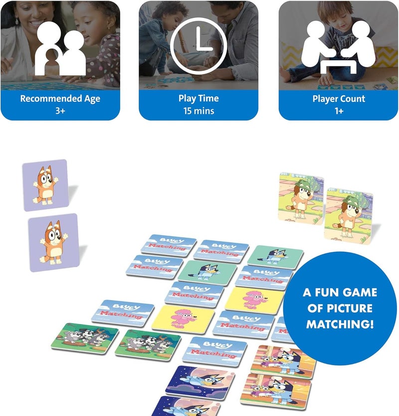 Wonder Forge Bluey Matching Game - Family & Toddler Games - Educational Toys - Memory & Brain Games for Kids Ages 3-5, Indoor Recess - Image 2